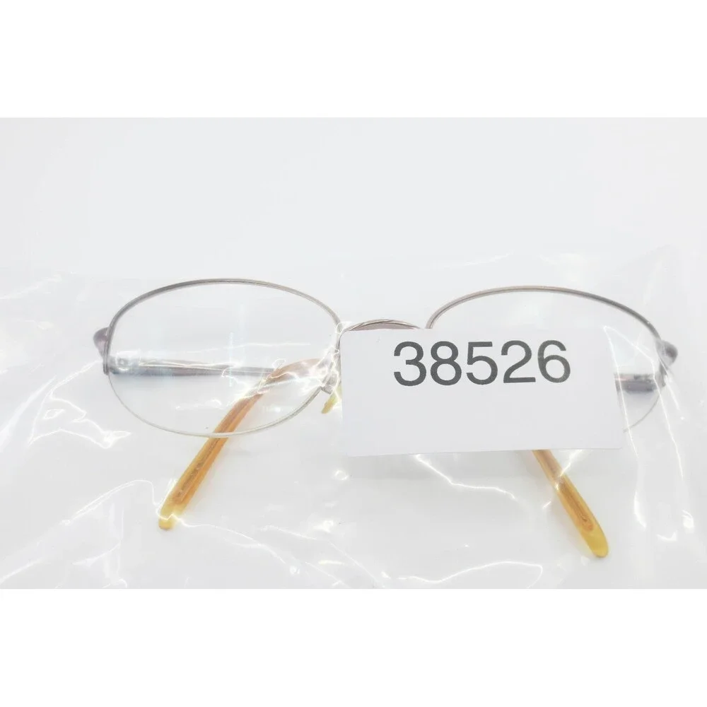 Charmant CH10803 Pure Titanium Eyeglasses Bronze Oval Semi Rimless Frames